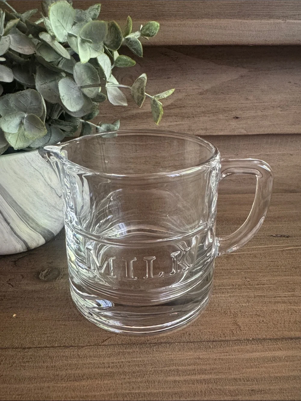 Hearth & Hand Glass Cream Pitcher